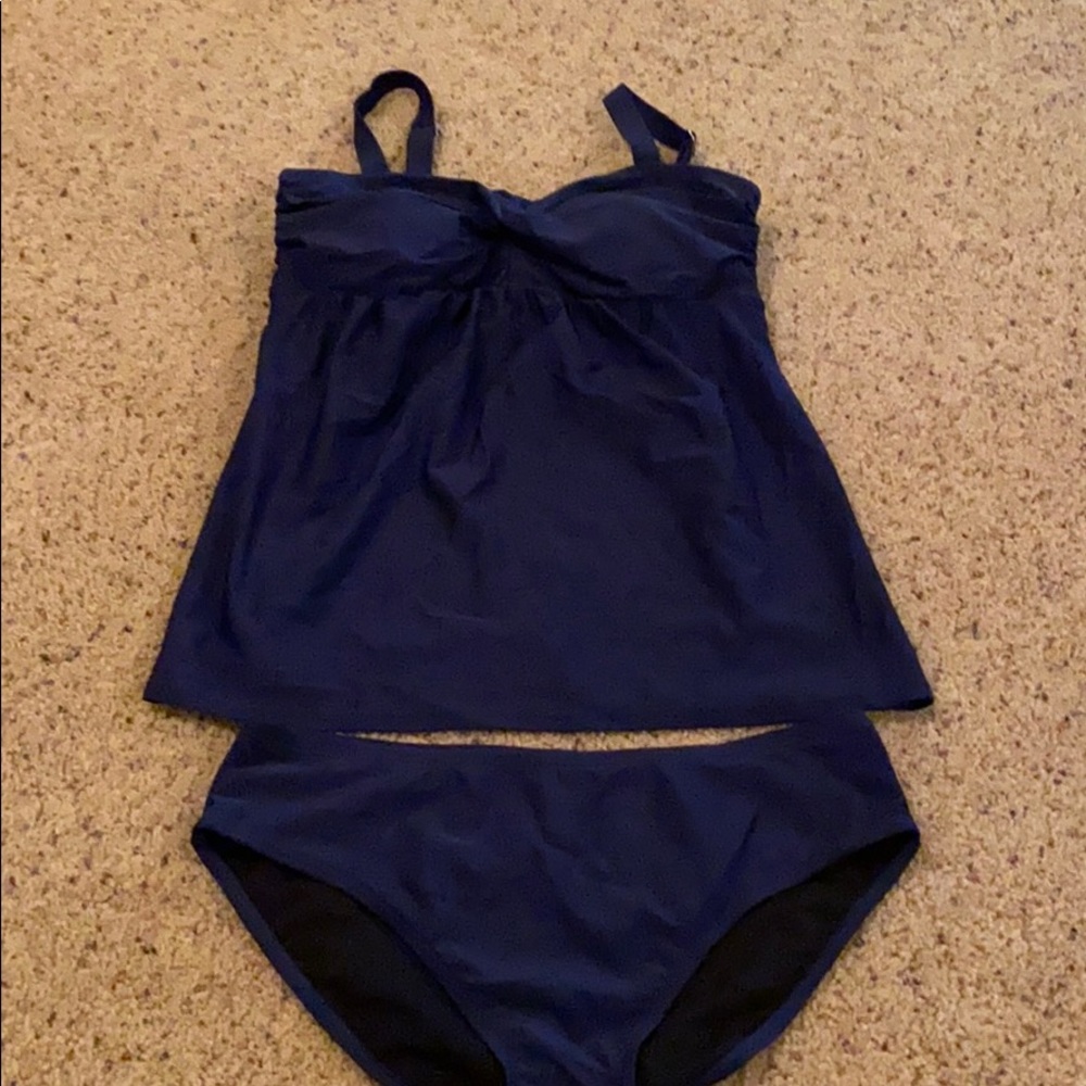 Navy Blue Tankini Swim